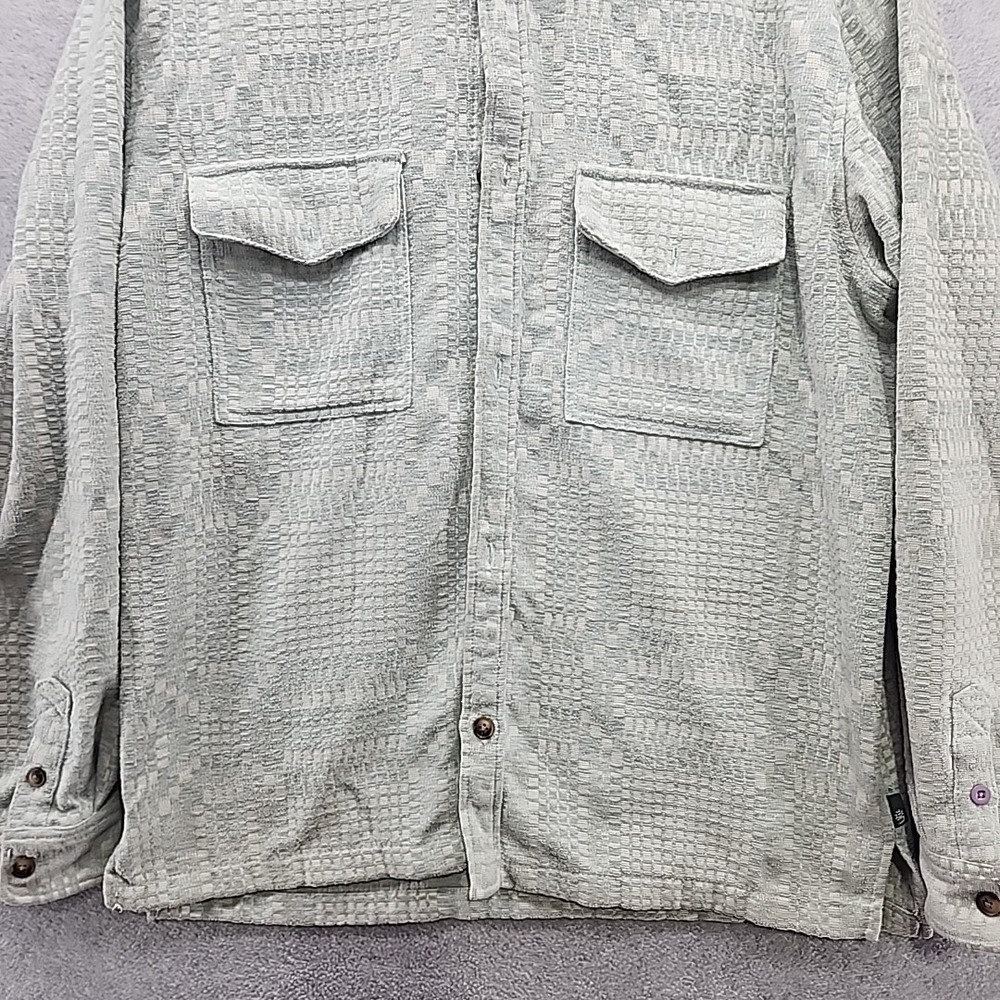 Urban Outfitters Men's  Size Small Chenille Check Over shirt  Mint - Picture 5 of 14